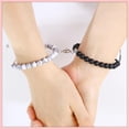 thumbnail image 5 of 4Pcs Couples Bracelets Necklace Set for Women Men,Magnetic Couples Bracelets,BFF Friendship Bracelets and Necklace, His and Hers Heart Necklace,Long Distance Bracelets Necklace, 5 of 6