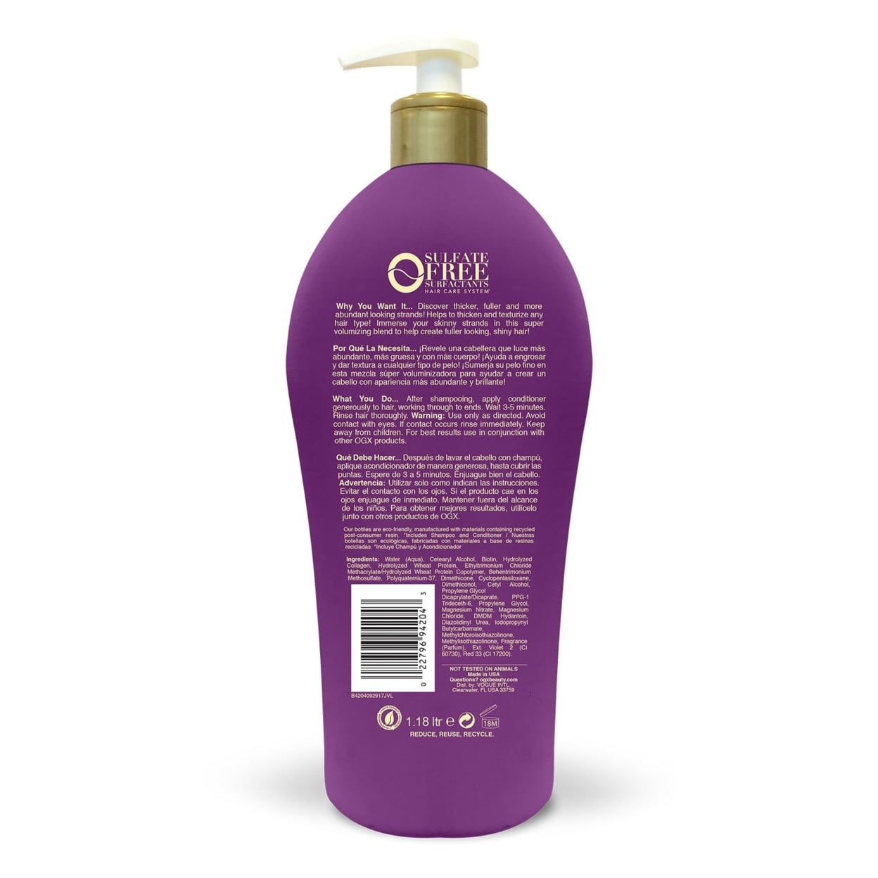 OGX Thick & Full Biotin & Collagen Conditioner (40 Fluid Ounce)