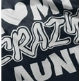 thumbnail image 5 of Love My Crazy Aunt Funny Cool Auntie Toddler Boy Girl T Shirt Infant Toddler Brisco Brands 5T, 5 of 6