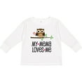 thumbnail image 3 of Inktastic Mema Loves Me Girl Owl Girls Long Sleeve Toddler T-Shirt, 3 of 5