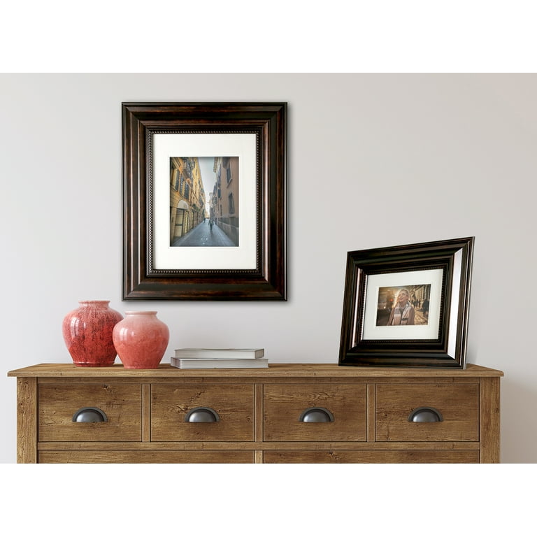 Mainstays 8x10 matted to 5x7 Bronze Trudo Picture Frame 