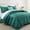 Geometric Pattern Emerlad Green, variant on Ameha Velvet Bedspread King Size 3 Piece Set Navy Geometric Quilt Ultra Soft Lightweight Reversible Washable Bedding 350GSM