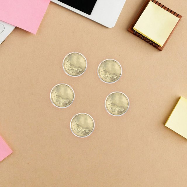 HAMPPLIES 100Ud Estuche Redondo Para Monedas Acrílico Con Transparente Para Exhibición