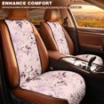 thumbnail image 2 of FOR U DESIGNS Pink Flower Print Universal Car Seat Covers for Front Seat 2 Pcs Non-Slip, Easy to Clean, Airbag Compatible, Quilted Automotive Seat Protector for Cars Trucks SUVs, 2 of 7