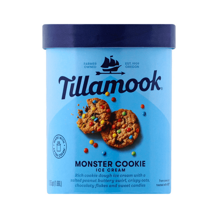 Tillamook Monster Cookie Ice Cream 56oz Walmart Com