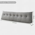 thumbnail image 7 of ANMINY Triangle Headboard Pillow Full Filling Backrest Positioning Support Wedge Pillow, 7 of 7