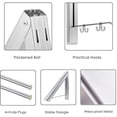 thumbnail image 5 of LNKOO Retractable Clothes Drying Rack, Easy Installation Wall Mounted Collapsible Clothes Hanger Rack Space Saving Hanging Racks for Laundry Room Organization,2 Racks with Rod, 5 of 7