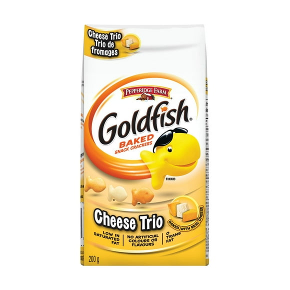 Goldfish Cheese Trio Crackers, 200g bag, 200 g