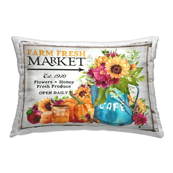 Stupell Industries Fall Farm Market Decorative Printed Throw Pillow Design by Creatif Belle.