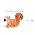 thumbnail image 2 of 2Pcs Mini Squirrel Home Decor Plastic Miniature Animals Figurines Desktop Decor, 2 of 8