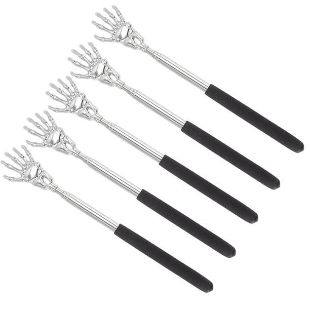 Rascador trasero retráctil, 5 piezas, masajeador de espalda extensible, rascador trasero portátil, rascador de espalda extensible, diseño personalizado