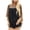 Black, variant on Womens Graphic T-shirts Long Sleeve Crewneck Batwing Tops Floral Patchwork Plus Size Summer Pullover Tops Brown M