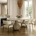 thumbnail image 2 of Tatum Cream Performance Vegan Leather Dining Chair, 2 of 4