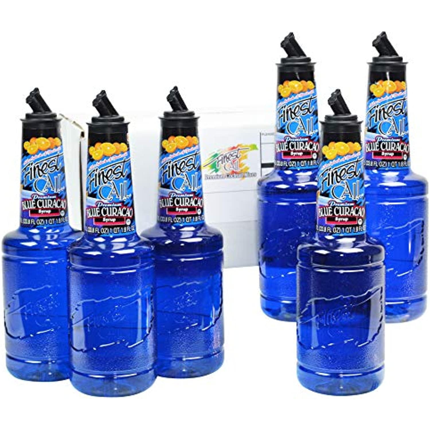 Finest Call Premium Blue Curacao Drink Mix, 1 Liter Bottle (33.8 Fl Oz