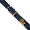 thumbnail image 5 of Contemporary Home Living 48.25" Navy Blue Unique Braided Elastic Woven Belt for Men - XL Size, 5 of 7