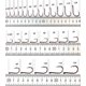 thumbnail image 2 of Fishing barbed hook bend mouth triangular fast attack super needle point fishhook black seabream bass japan hooks 4-8 piece pack, 2 of 5