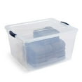 thumbnail image 4 of Rubbermaid Cleverstore 74 Qt Latching Plastic Storage Container & Lid (4 Pack), 4 of 11