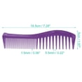 thumbnail image 2 of Unique Bargains 2 Pcs Anti Static Hair Comb Wide Tooth for Thick Curly Hair Hair Care Detangling Comb Purple, 2 of 7