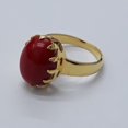 thumbnail image 4 of Maa Karni Natural Coral Ring Wedding Anniversary Gift 10x12 mm 7.50 Ct. Birthstone Rings, Astrological Large Stacking Ring Hers, Gift For Her, Gift For Him Delicate Promise Ring for Her,, 4 of 4