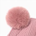 thumbnail image 7 of NOLDARES Toddler Hat Glove Set, Kids Winter Hats Warm Knitted Beanie Mittens Gloves for Baby Girls Boys(M029-Pink), 7 of 7