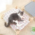 thumbnail image 5 of Cat and Dog Hammock Cat Hammock Elevated Cooling Bed Blue, 5 of 5