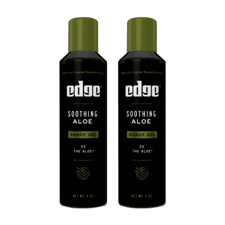Edge Soothing Aloe Shave Gel for Men, 7oz (Pack of 2)