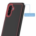 thumbnail image 5 of onn Slim Rugged Phone Case for Samsung Galaxy A17 5G - Red/Black, 5 of 7