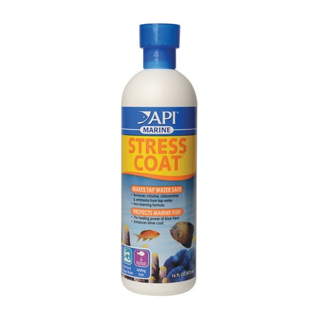 UPC: 0317163043851 | API Marine Stress Coat  Saltwater Aquarium Water Conditioner  16 oz