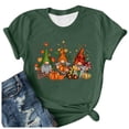 thumbnail image 4 of Angala Fall Halloween T-Shirt for Women Graphic Short Sleeve Crew Neck Top, Women Relaxed Fit Halloween Tee, 4 of 4