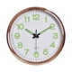 thumbnail image 2 of Relojes Reloj de pared luminoso Luz nocturna sin tictac Funciona con pilas Brilla en la oscuridad Blanco, 2 of 8