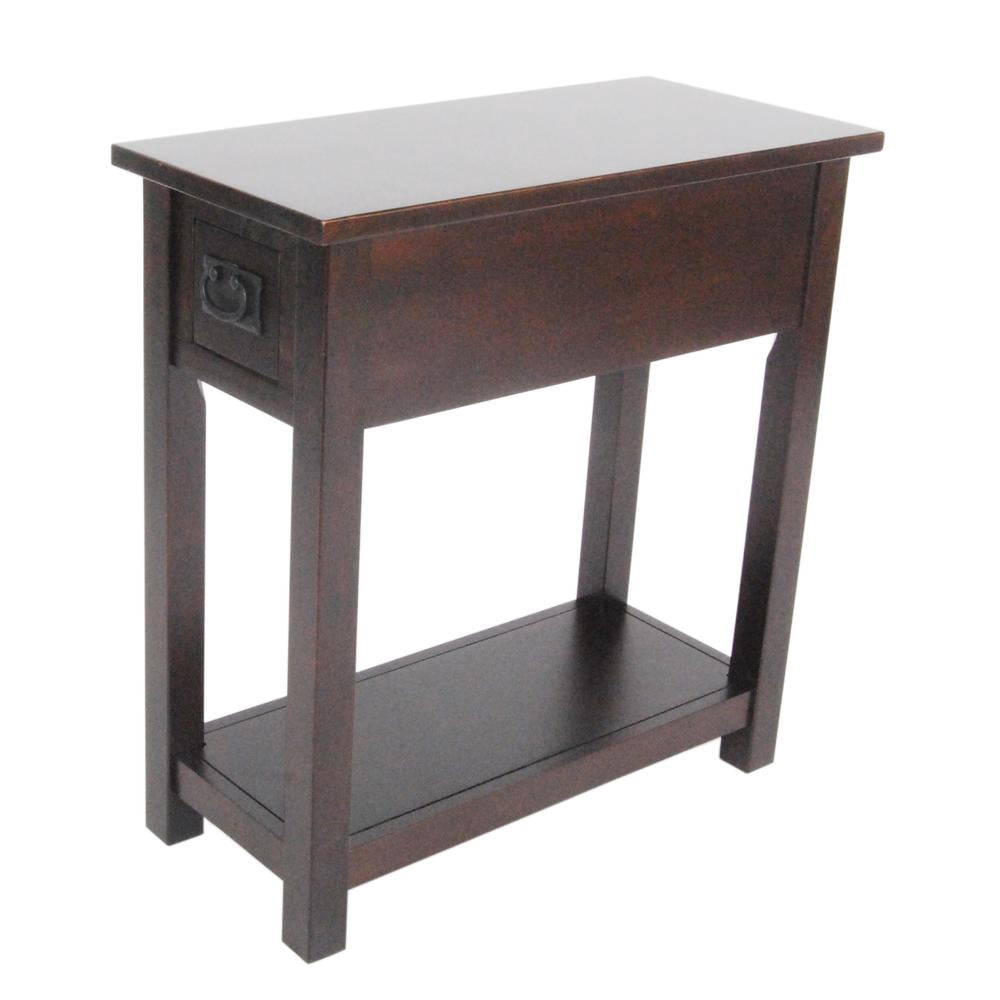 Alaterre Mission Chairside Table Espresso
