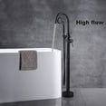 thumbnail image 4 of BATHLET  Freestanding Bathtub Floor-Mount Faucet Tub Filler with Hand Shower Chrome/Clear Chrome Finish, 4 of 5