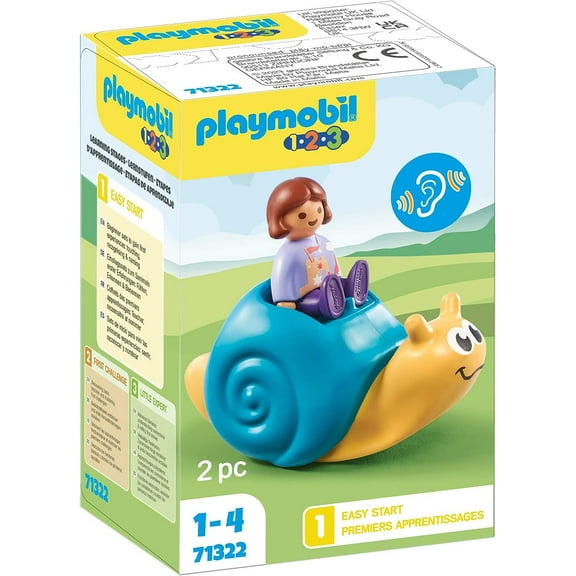 1.2.3 Rocking Snail with Rattle Feature Set Playmobil 71322