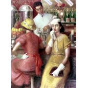 The Soda Fountain 1935 William James Glackens (1870-1938American) Oil on canvas Pennsylvania Academy of Fine Arts Philadelphia PA Canvas Art - William James Glackens (24 x 36)