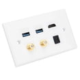 thumbnail image 4 of Placa de pared Panel de placa de pared 2 USB30 + + Óptico + 2 Interfaz de cabezal F Edificio estable Hotel Oficina para el hogar ANGGREK Otros, 4 of 8