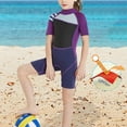 thumbnail image 2 of Short-sleeved Diving Swimming Suit One Piece Diving Sun Protection Swimsuit, 2 of 3