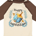 thumbnail image 4 of Inktastic Happy Hanukkah Dreidel and Laurels Boys or Girls Long Sleeve Baby Bodysuit, 4 of 5