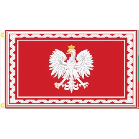 3X5 POLAND PRESIDENTIAL EAGLE CREST FLAG BANNER 100D