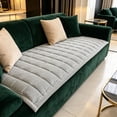 thumbnail image 4 of ShaoXinWan Thick Corduroy Plush Sofa Protector Cover, Elastic Non-Slip Furniture Slipcover, Warm Fabric Couch Mat for Leather Sofa Layout, Living Room Decoration & Daily Furniture Protection, 4 of 6