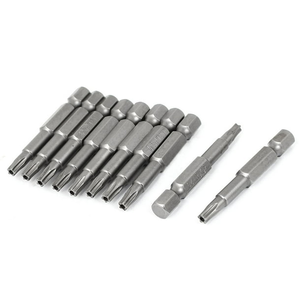 1/4" Hex Shank T20 5 Point Star Security Screwdrivers Bits