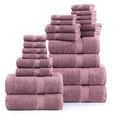 thumbnail image 2 of LANE LINEN 100% Ring Spun Cotton Towel Set of 24 - Cozy Everyday Softness, Soft, Durable & Absorbent - Wishful Mauve, 2 of 9