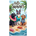 thumbnail image 5 of Bright Colors Hello Summer Dog Banner Tropical Design Beach Theme for Summer Party Outdoor Decoration Beach Events, 5 of 7