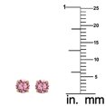 thumbnail image 3 of Precious Stars 14K Yellow Gold Cubic Zirconia 4-mm Birthstone Screwback Earring Studs-October, 3 of 5