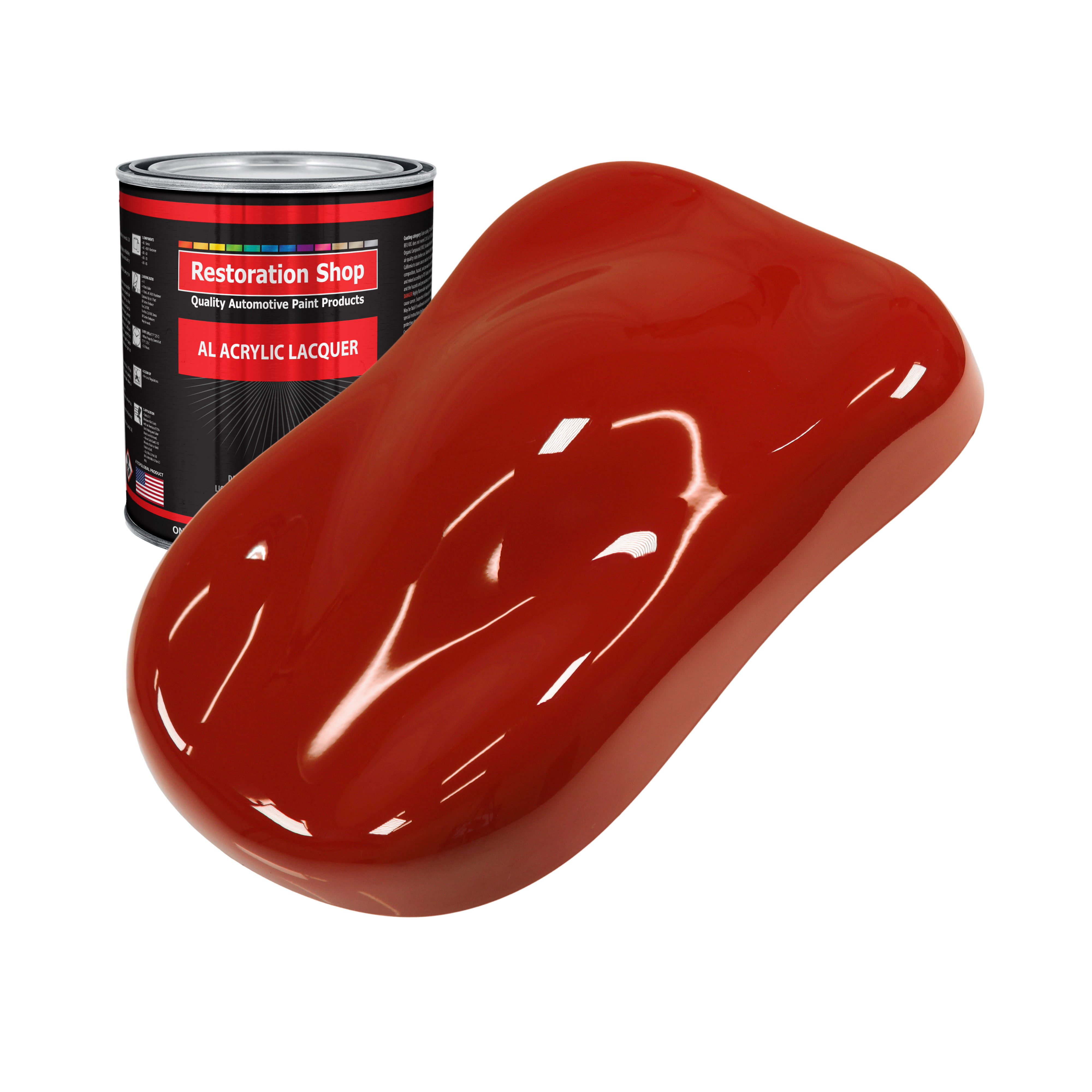 Restoration Shop - Candy Apple Red Acrylic Lacquer Auto Paint - Quart