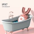 thumbnail image 5 of Cepillo de dientes eléctrico para niños en forma de U, cepillo de dientes ultrasónico inteligente, blanqueador dental de 360 grados para niños, resistente al agua IPX7, 5 of 5