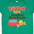 thumbnail image 4 of Inktastic Golden Retriever Loved by a Boys or Girls Baby Bodysuit, 4 of 5