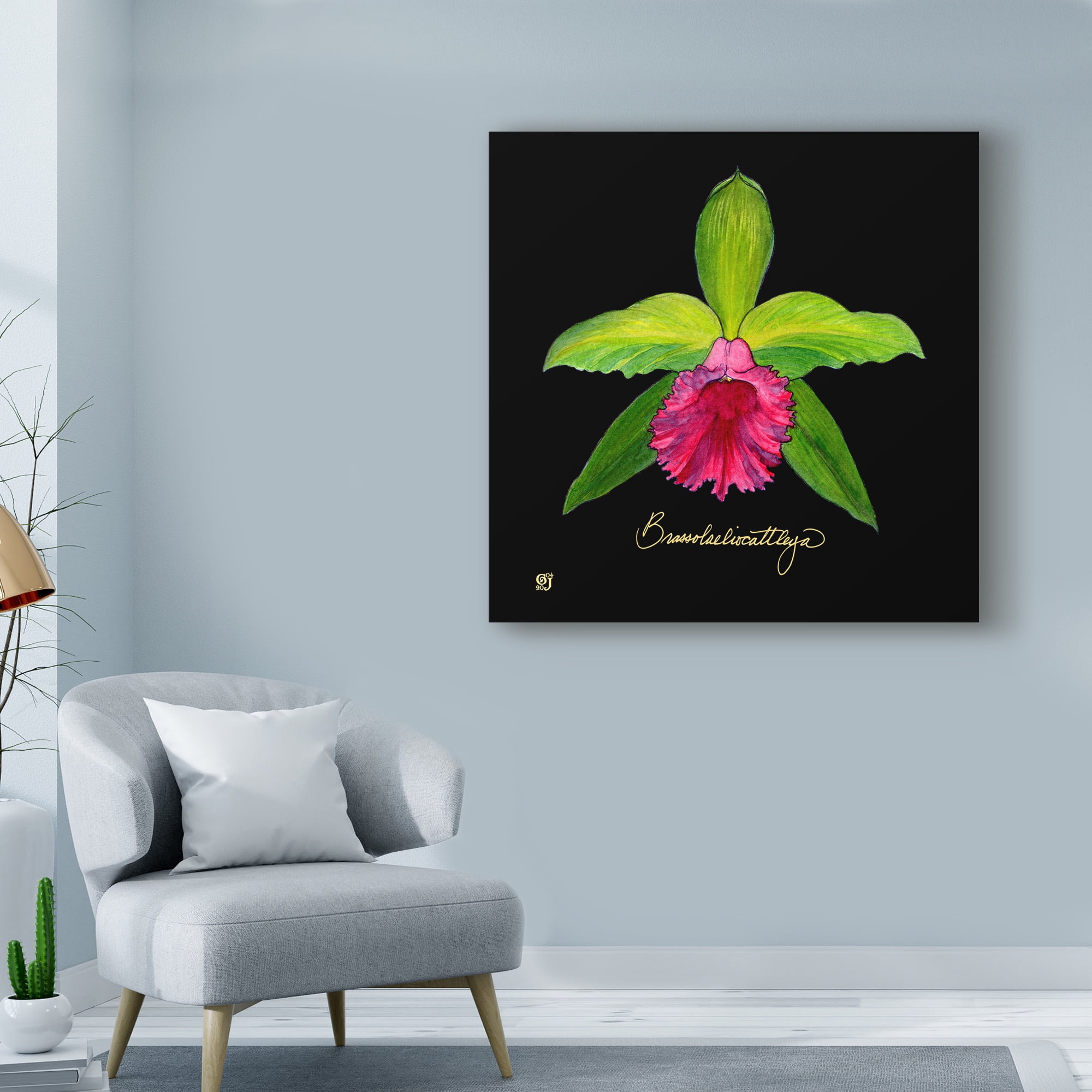 Trademark Fine Art 'Vivid Orchid I' Canvas Art by Ginny Joyner