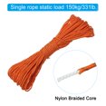 thumbnail image 3 of Uxcell 65 Feet Reflective Guyline Camping Paracord 2mm Nylon Tent Cord Guyline Rope Orange 2Pcs, 3 of 6