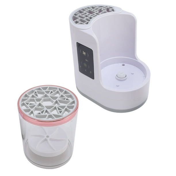 Máquina Limpiadora De Brochas De Maquillaje Eléctrico, Enchufe De Secado Rápido, Herramienta Automática De Lavado De Brochas Cosméticas Para El Hogar