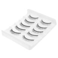 thumbnail image 2 of 5 pares pestañas de pestañas postizas de fibra química pestañas de belleza de ojo 3D natural, 2 of 7
